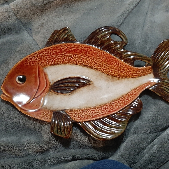 Pier 1 Other - Pretty vintage Pier 1 fish plate